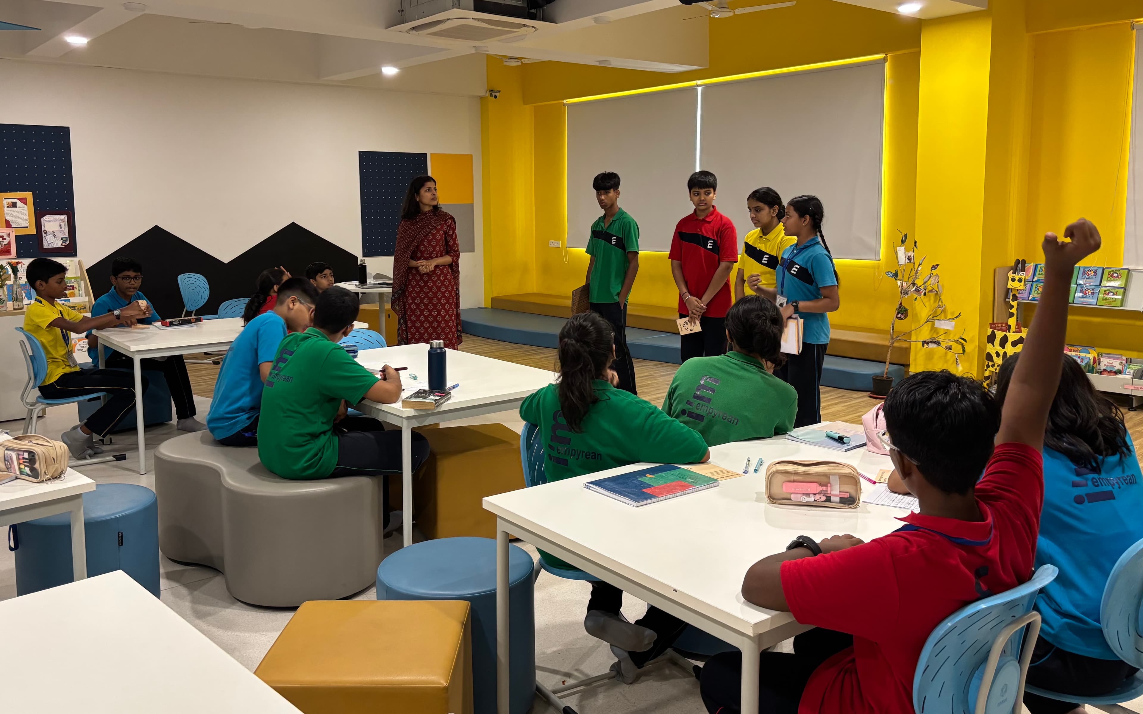students at school